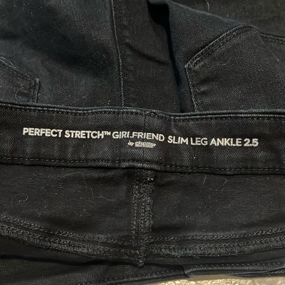 Chico’s Black Perfect Stretch Girlfriend Slim Leg Ankle Denim Jeans 2.5 - Picture 6 of 14